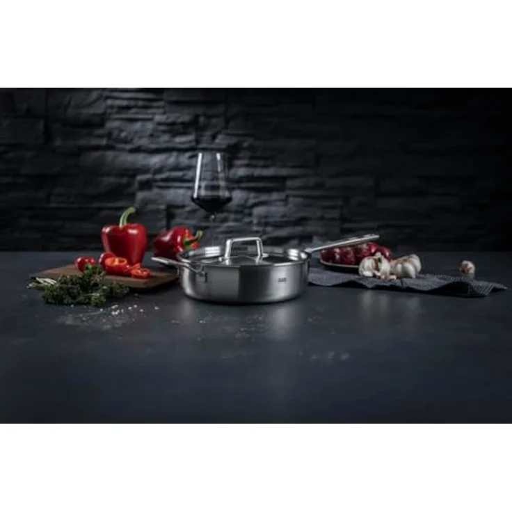 Kuhn Culinary Fiveply Schmorpfanne 28 cm Unbeschichtet – Bild 3