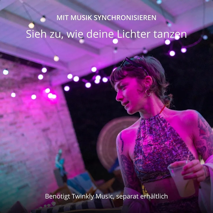 Twinkly Festoon Lights 20 RGB Party Lichterkette Starter Kit – Bild 7