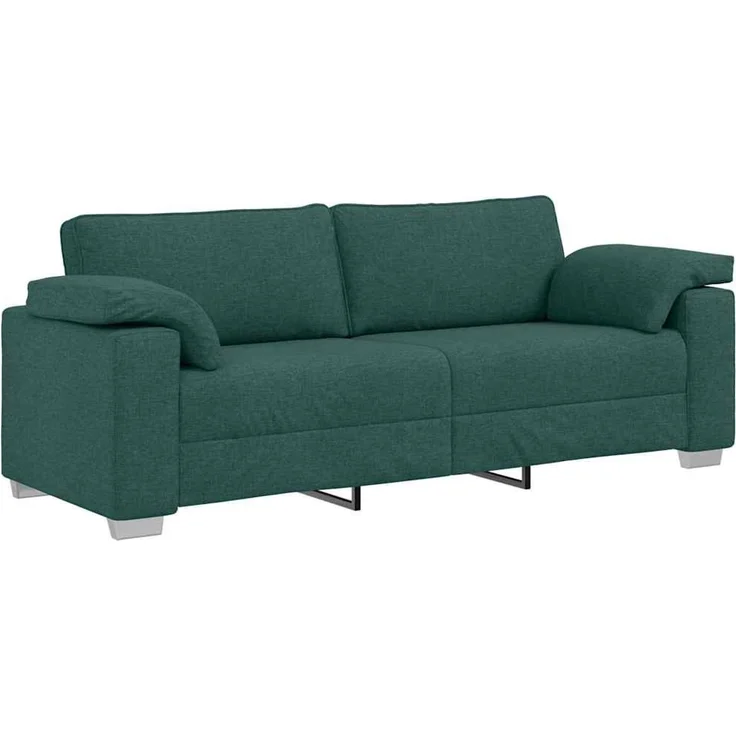 vidaXL 3-Sitzer-Sofa Dunkelgrün 220 cm Stoff 4105242 – Bild 2