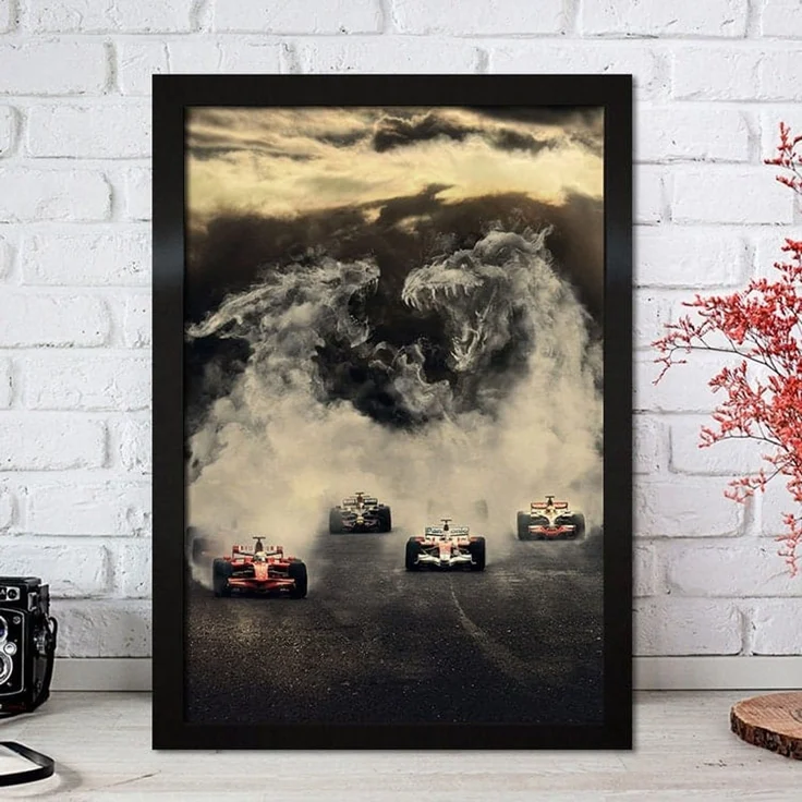 Poster Formel 1 Rennfahrer Legenden Rennwagen · Deko Print ohne Rahmen - D / 50x70 cm – Bild 6