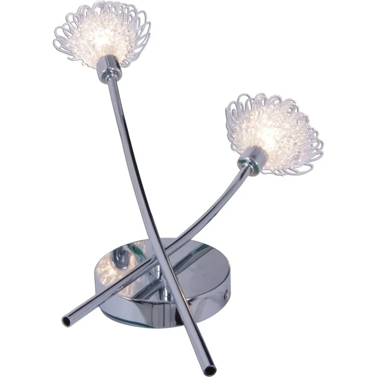 LED Wandleuchte chrom Näve Flower 2x G9