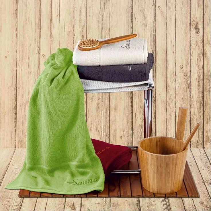 Möve for frottana Saunatuch, Walkfrottier (Set, 2-St) – Bild 2