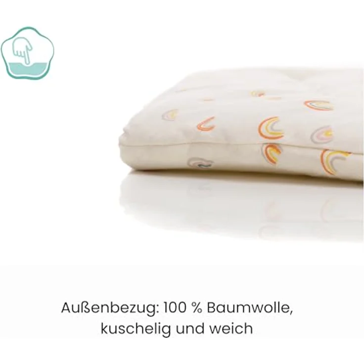 Fillikid Einlage Laufstall 6-eckig Exklusiv | Krabbeldecke Laufgitter 124 cm | Schutzeinlage Laufgitter weich gepolstert | Spieldecke waschbar | Laufgittereinlage – Bild 4
