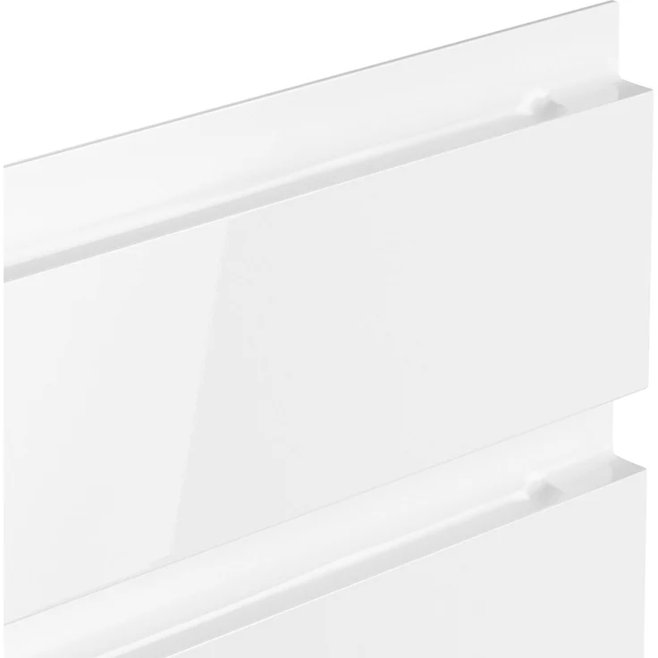 Küchenzeile 300 cm, inkl. E-Geräte, in Hochglanz weiß, Arbeitsplatte Betonoptik MARSEILLE-03 – Bild 6