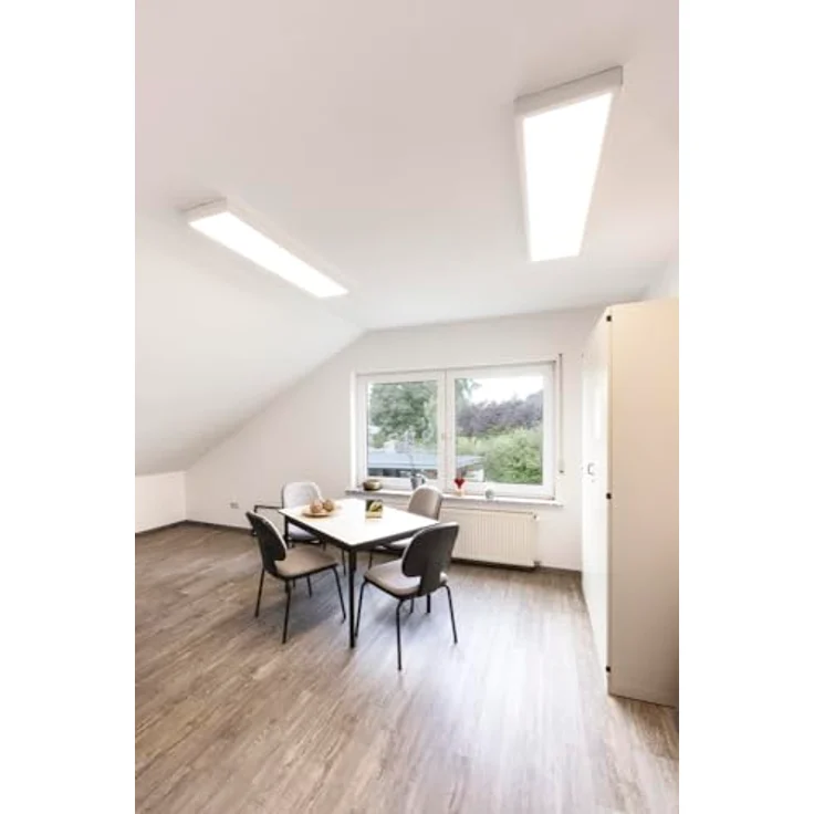 Dotlux LED-Aufbauleuchte PANELbig-ugr 1195×295 mm, 34 W, COLORselect (3 Lichtfarben), HCL-ready, IP40, matt weiß – Bild 2