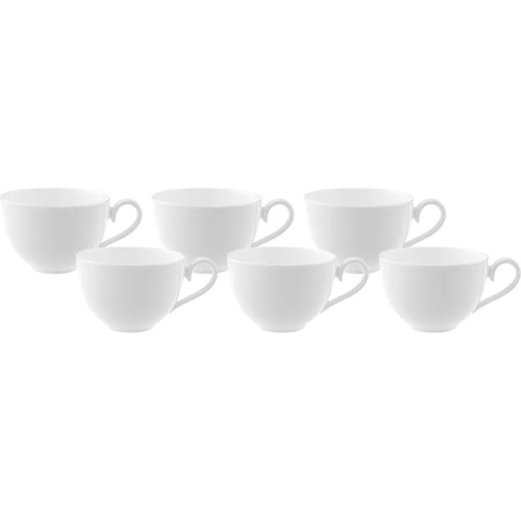 Villeroy & Boch Royal Kaffee- Obertasse weiß 200 ml 6er Set