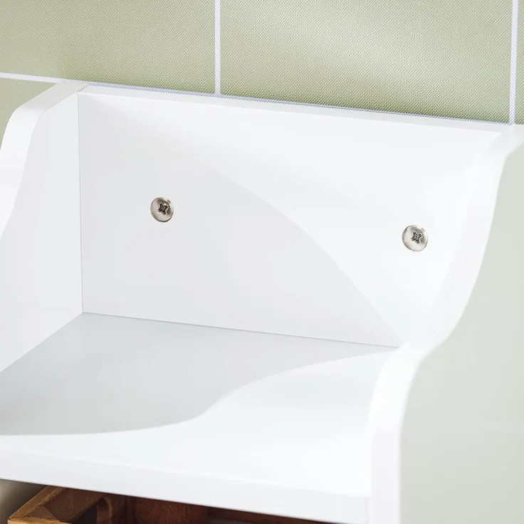 Freistehend Toilettenrollenhalter Badregal, FRG177-W – Bild 5