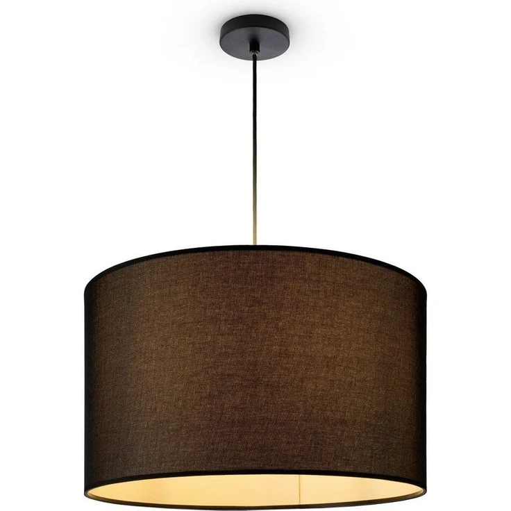 Paco Home Pendelleuchte HUGO CANVAS UNI COLOR, ohne Leuchtmittel, Wohnzimmer Stoff Lampenschirm Skandinavisch Uni Pendelleuchte Modern – Bild 3