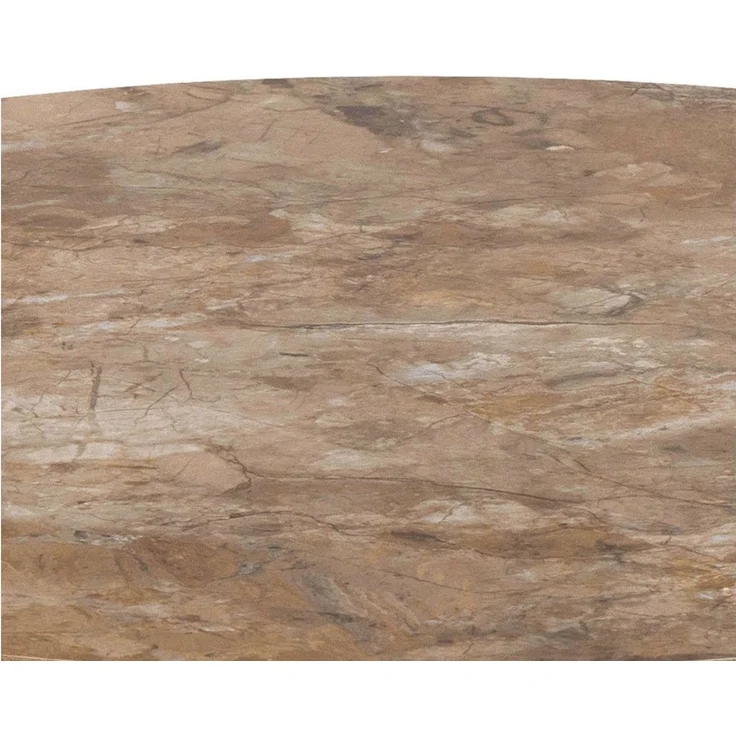 ACTONA GROUP Couchtisch Kaffeetisch, Beistelltisch (B/T/H: 60x60x45cm), Tisch braun, polierte Keramiktischplatte – Bild 4