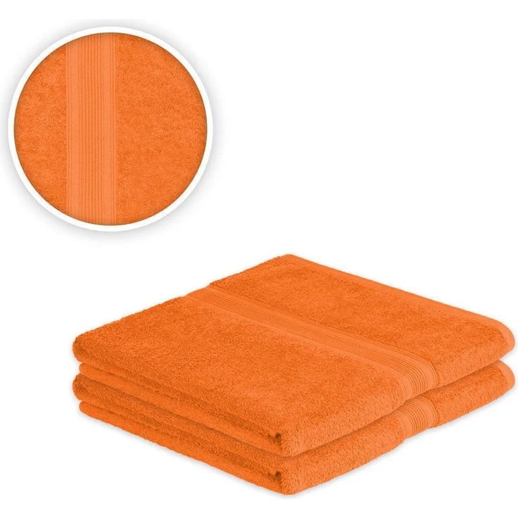 4 x Saunatuch 500 g/m² 80 x 200 cm Terrakotta – Bild 2