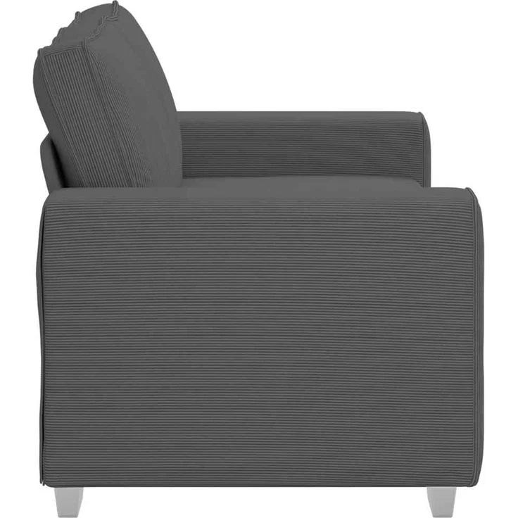 vidaXL Zweisitzer-Sofa Dunkelgrau 160x77x82 cm Cordstoff 4105194 – Bild 4