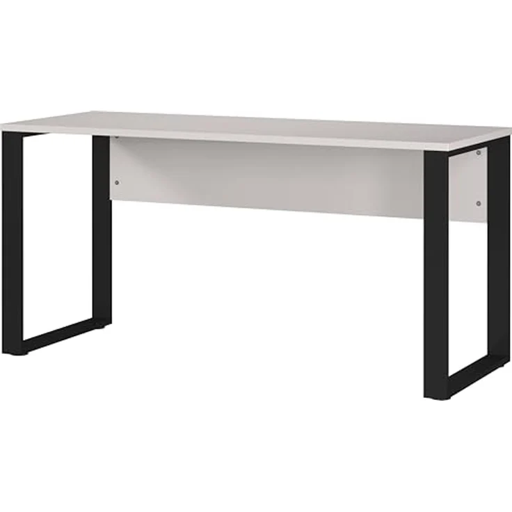 Germania Schreibtisch 5008-630 GW-Adrano , in Kaschmir/Schwarz, mit Metallkufen, 150 x 74 x 60 cm (BxHxT) – Bild 1