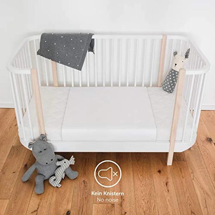 Laleni Inkontinenzunterlage wasserdicht & atmungsaktiv 50x70 cm für Babys | Molton Matratzenauflage aus Baumwolle Wickelunterlage | Inkontinenz Bettunterlage | Wochenbettzubehör | Bettschutz – Bild 3