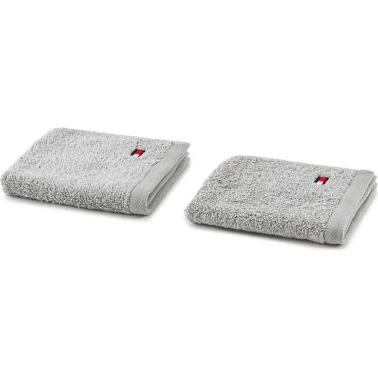 Waschlappen-Set TOMMY HILFIGER LEGEND LB 30x30 cm silber
