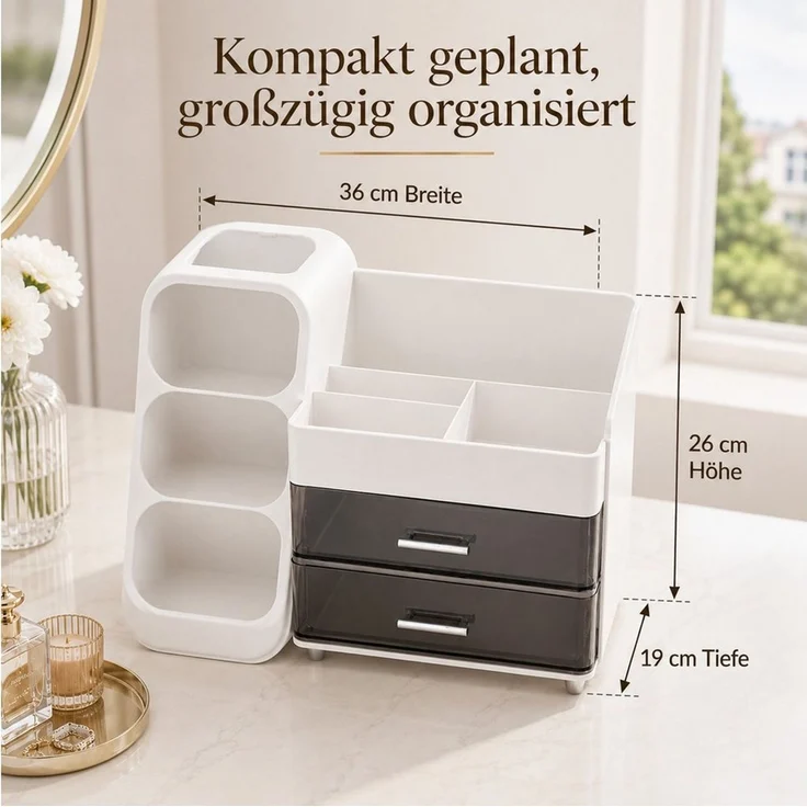 Best for Home Make-Up Organizer Make up Kosmetik Organizer mit Schubladen – Bild 3