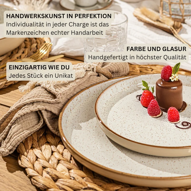 SÄNGER Dessertteller Set Rio Creme 4 teilig – Bild 5
