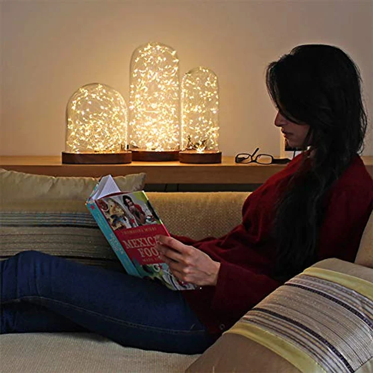 WEARXI Lichterkette Batterie, 10 Stück 2M 20 Mini LED Lichterkette mit Batterie, Lichterkette Innen, LED Lichterketten Batteriebetrieben, Lichterketten für Zimmer Deko, Hochzeitsdeko, Weihnachtsdeko – Bild 6