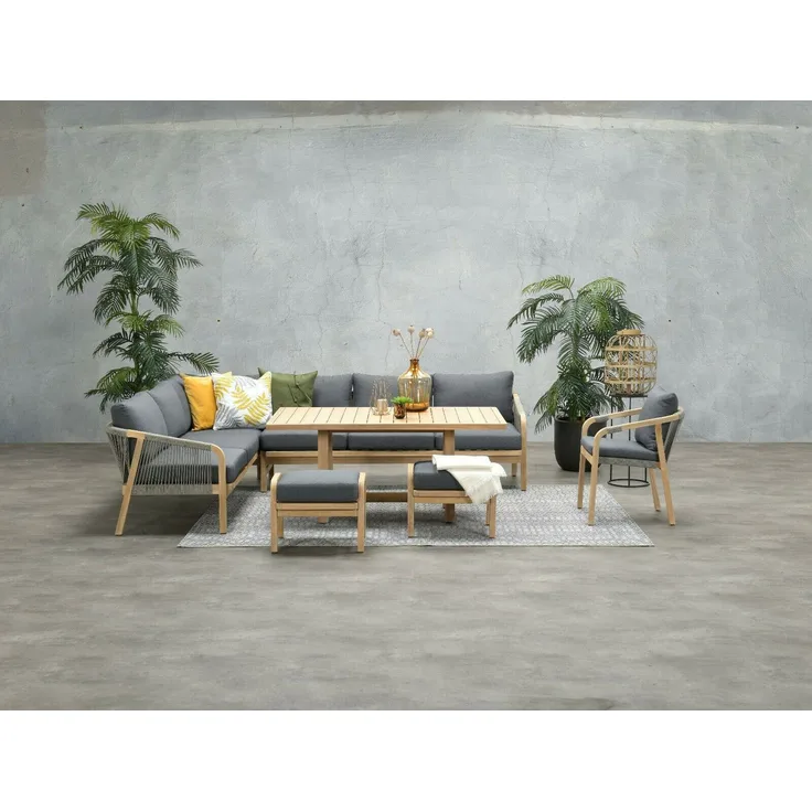 Garden Impressions 'Santos' Ecklounge, Akazie natur / grau