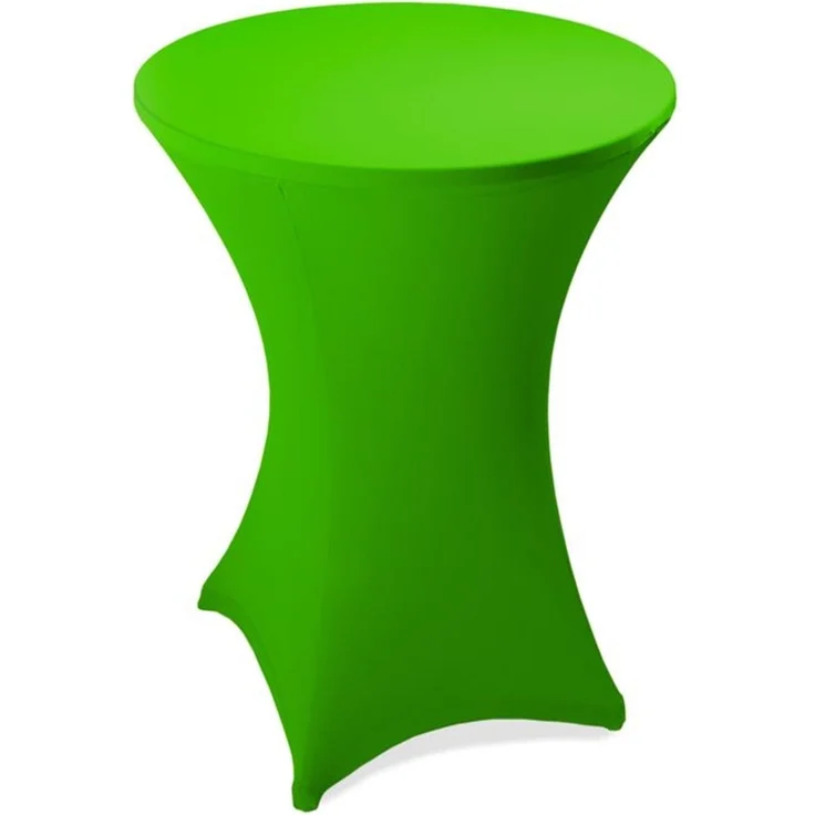 Stehtischhusse Stretch Stehtisch Ø 80 cm Tisch Husse Bistrotisch Apfelgrün