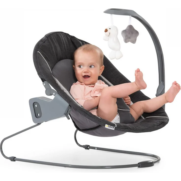 Hauck Core Babywippe Wippe Alpha Bouncer Deluxe Melange grey – Bild 7