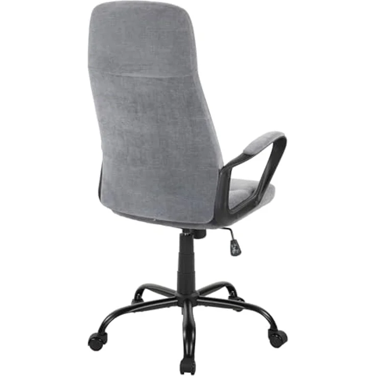 Chefsessel >Merlin< ergonomisch, kieselgrau, Webstoff - 64x111x64cm (BxHxT) – Bild 6