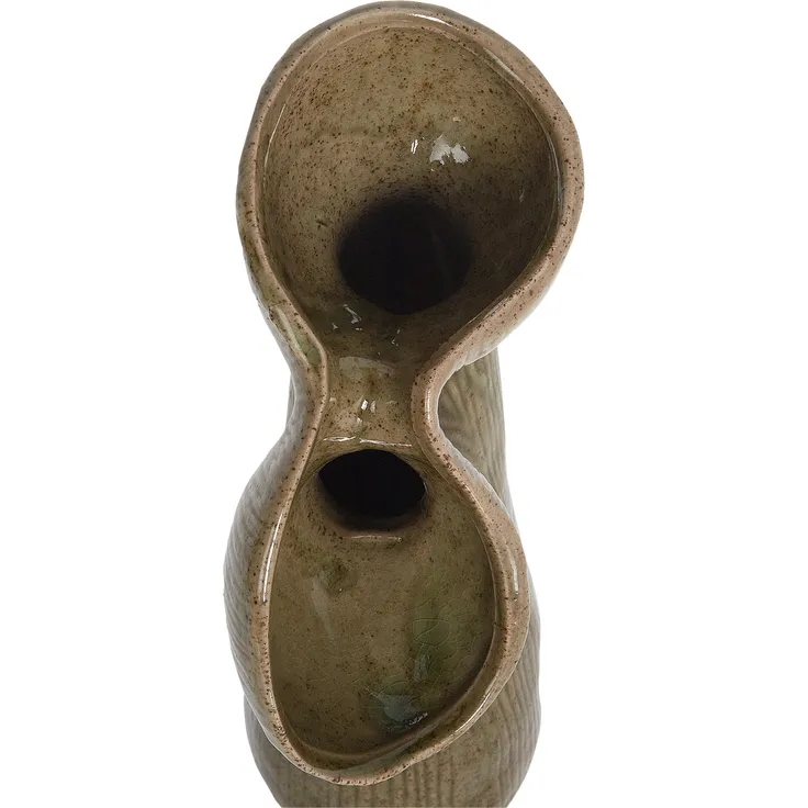 Blumenvase CALAMUS Steinzeug 28 cm Grün – Bild 5