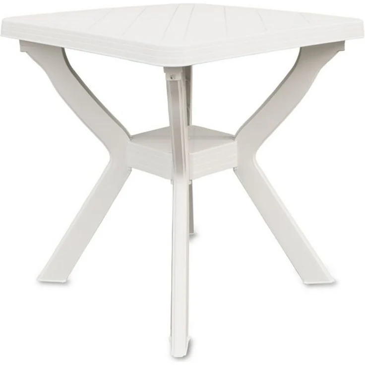 Spetebo Gartentisch Kunststoff Outdor Tisch quadratisch 70 cm (Anzahl, 1-St, Stück), mit modernem X-Gestell – Bild 4
