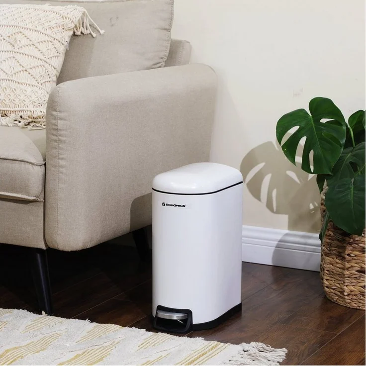 Songmics Kosmetikeimer, Mülleimer, Abfalleimer, 10 Liter – Bild 5