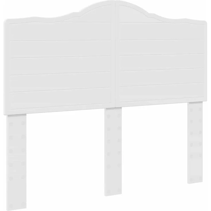 vidaXL Bettrahmen mit Kopfteil Weiß 120 x 200 cm Massives Kiefernholz 3413326 – Bild 5