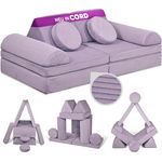 Linodino Kindersofa Spielsofa I Schaumstoff Stapelsteine für Kinder I Kindercouch, 3 Jahre Garantie