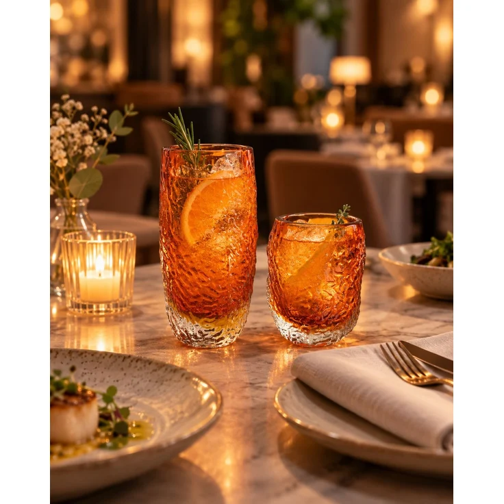 Das Marbella Glow Tumbler Glas - Bernstein – Bild 3