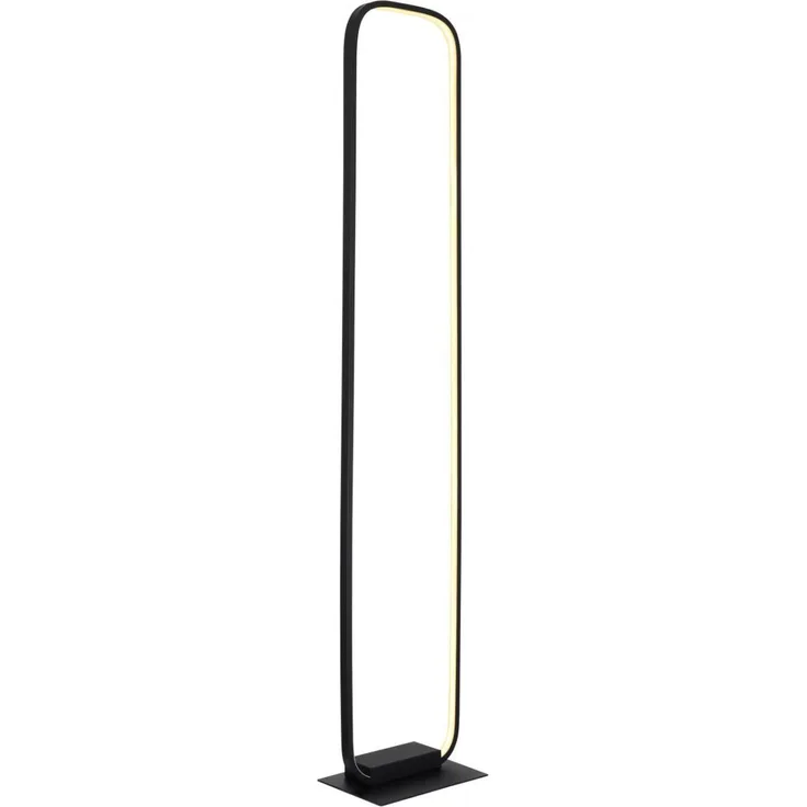 Silla Stehleuchte Metall Schwarz Matt, Led