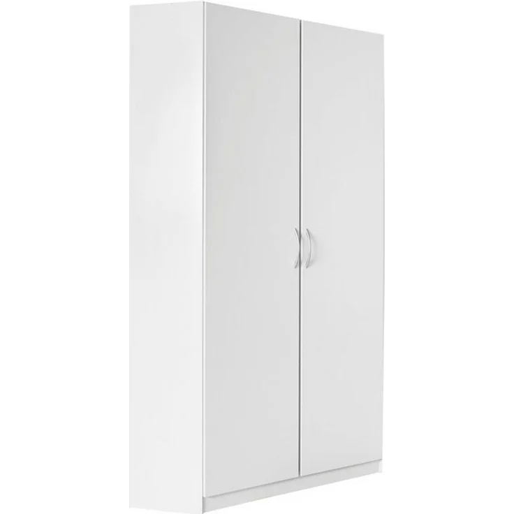 Eckschrank Bitburg Eckkleiderschrank 95x95cm Farbe: weiß – Bild 4