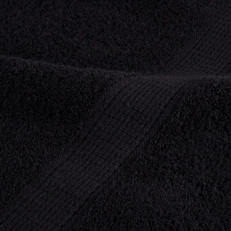 vidaXL Premium Waschhandtücher SOLUND 2 Stück Schwarz 30x30 cm 600 g/m² 137419 – Bild 7