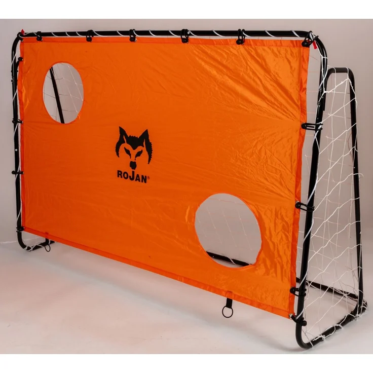 ROJAN Fußballtor mit Torwand 180x120x60cm orange Fußball spielen Tor Garten Fussball – Bild 1