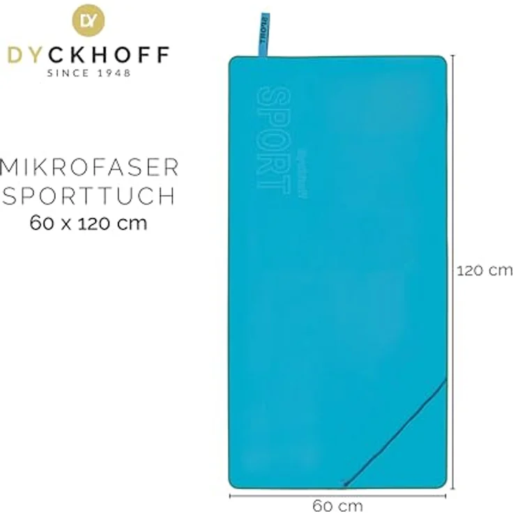 Dyckhoff Sporthandtuch Mikrofaser Sporttuch, Microfaser (1-St), auch als 2er Set erhätlich – Bild 5