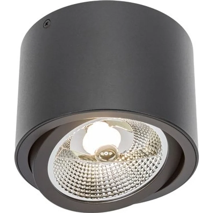 Deckenspots schwarz D-139mm AR111 GU10 IP20 rund schwenkbar – Bild 4