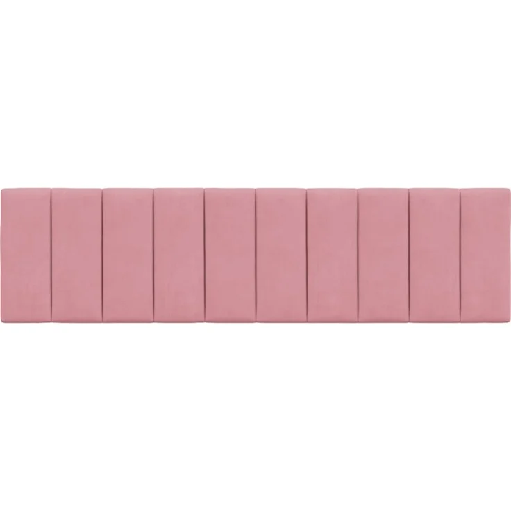 vidaXL Kopfteil-Kissen Rosa 180 cm Samt 374686 – Bild 5