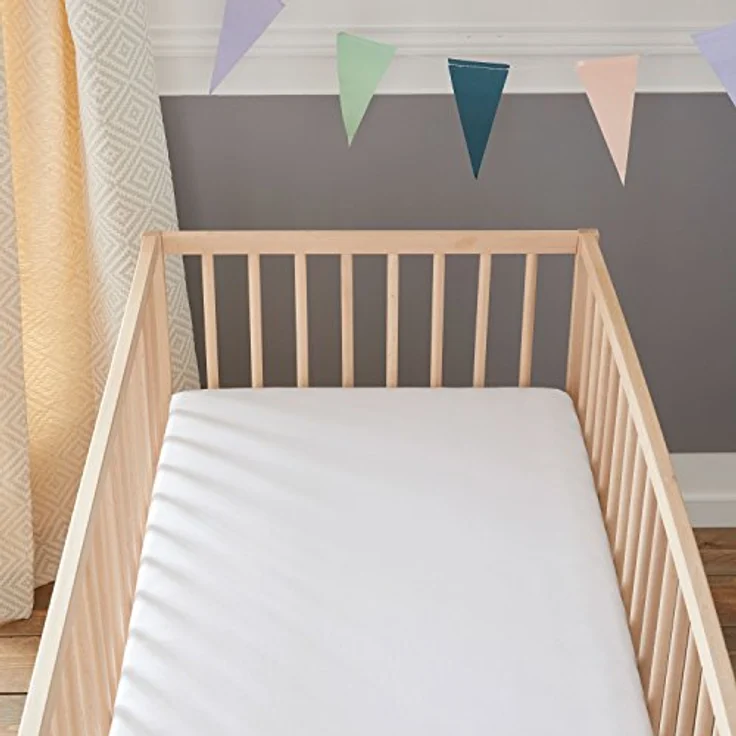 Babysom - Baby Matratzenschoner « 2 in 1 » - 60x120 cm - Spannbetttuch + wasserdichte Matratzenauflage - 100% Baumwolle - Luftdurchlässig – Bild 7