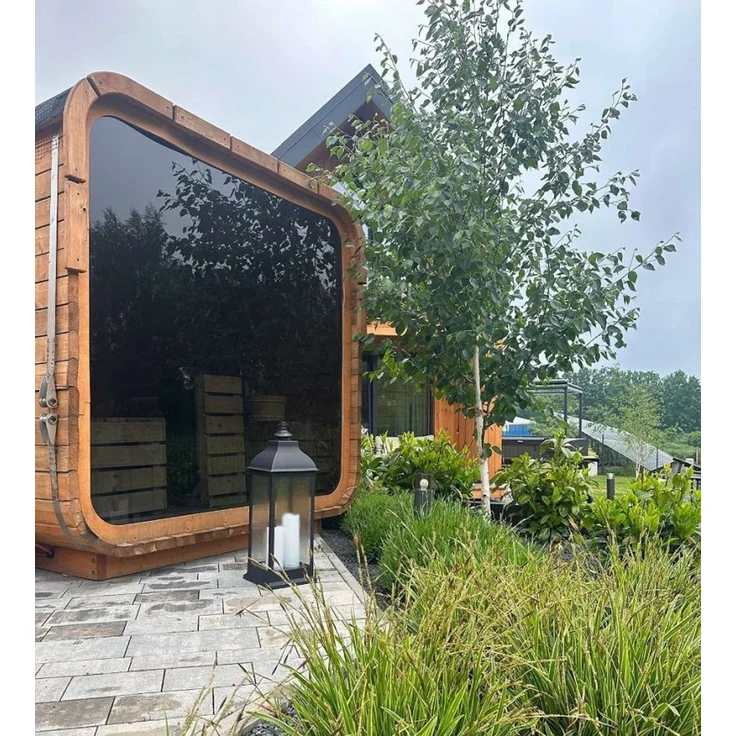 GardenAndPools Garten Sauna Rubik, ca. 4–6 Sitzplätze oder 2 Liegeplätze, 200 × 200 × 215 cm – Bild 3