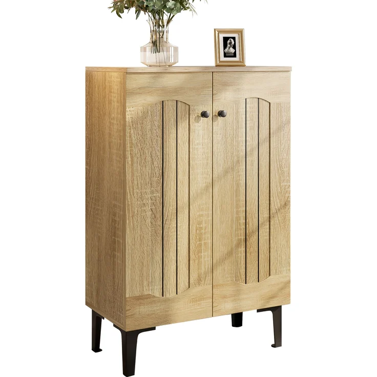 Moderner Schuhschrank 60x31,5x95 cm mit Doppeltüren – eleganter Stauraum für den Eingangsbereich – Bild 7