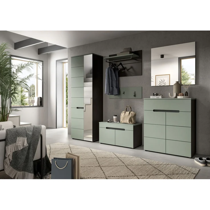 Paneel (B/H/T: 73x80x27 cm) in Smoke Green Nachbildung – Bild 4