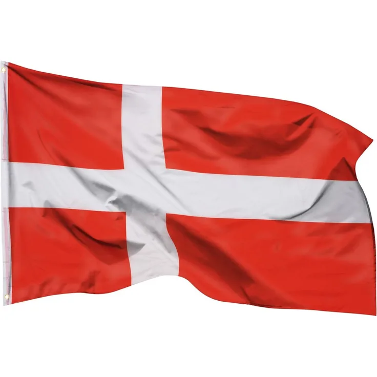 Aricona Dänemark Flagge 90x150 cm - wetterbeständige Fahne mit Messingösen, 100% Polyester, robuste Doppelnaht & in lebendigen Farben - ideal für Flaggen-Liebhaber