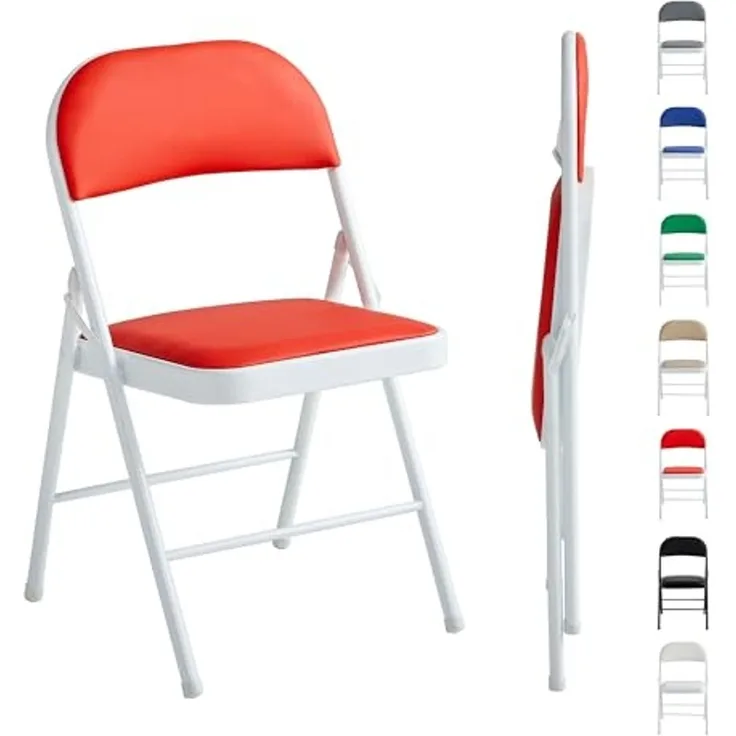 MCC direct Klappstuhl Kunstleder Klappstuhl gepolstert im 1er, 2er, 4er und 6er Set (1 St)