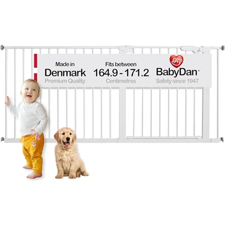 BabyDan Extra breites Schutzgitter für Flur, 164,9–171,2 cm, 8,3 kg – Bild 5