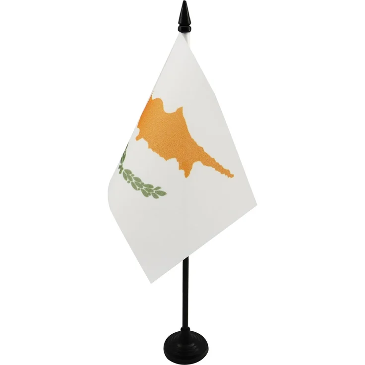 AZ FLAG - Tischflagge Zypern - 15x10 cm - Zypriotische Tischfahne 10 x 15 Cm - Flaggen
