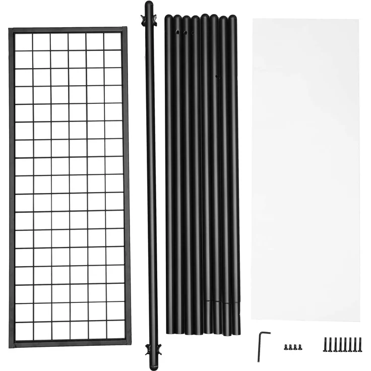 Kleiderständer, hält 110 lb, elegantes Turm-Design, unteres Regal aus Gitternetz, Kleiderständer für den Schlafzimmerein – Bild 6