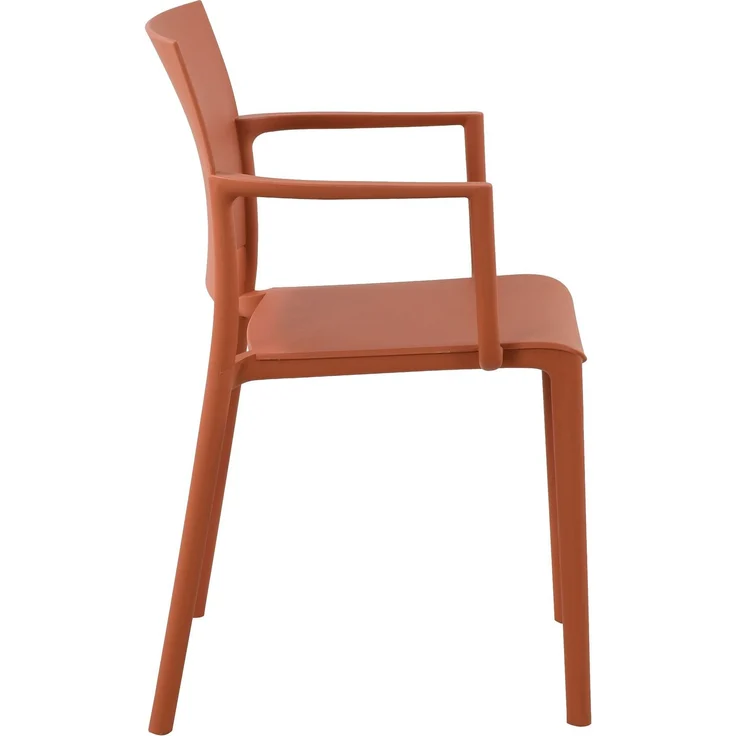 CLP Gartenstuhl wetterfest Valtor UV-beständig mit Armlehnen belastbar bis 150 kg,terracotta – Bild 5