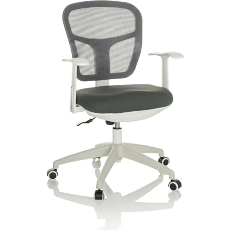 MID.YOU Mid.you Drehstuhl, Grau, Textil, drehbar, 68x90-97x68 cm, für Arbeitszimmer