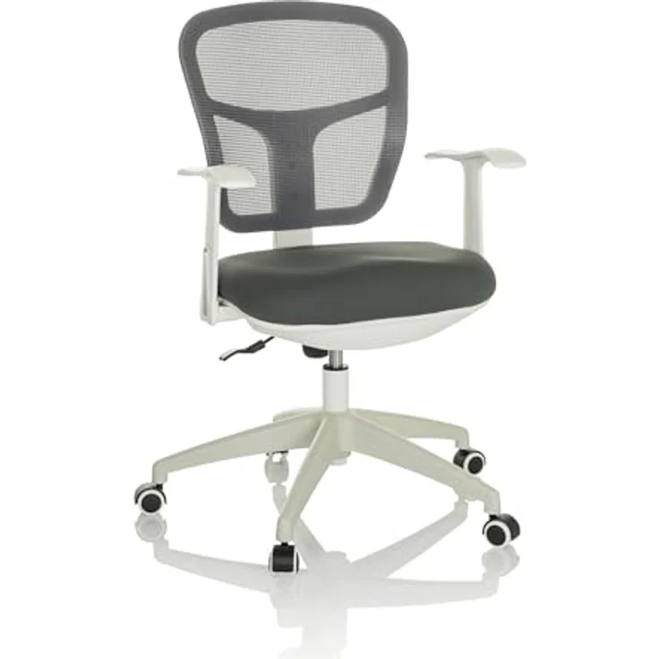 MID.YOU Mid.you Drehstuhl, Grau, Textil, drehbar, 68x90-97x68 cm, für Arbeitszimmer – Bild 1